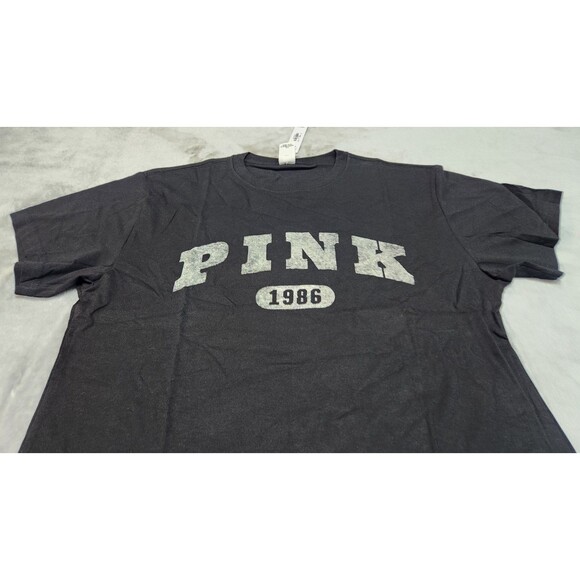 Victoria's Secret Small Black 1986 Campus Cotton Tee NWT - Picture 2 of 8